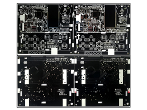 Double sided 1.6mm black oil lead-free tin spray power board